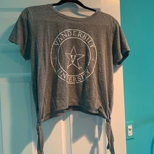 Vanderbilt University cropped T-shirt